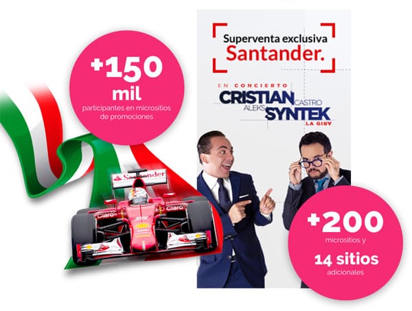 +150mil participantes en micrositios de promociones